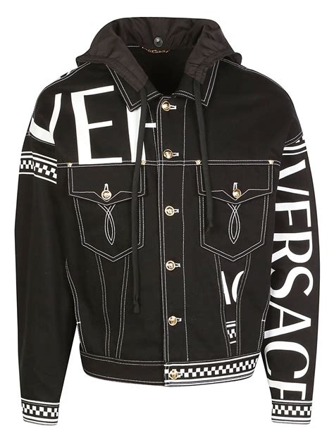 men versace jacket|Versace denim jacket.